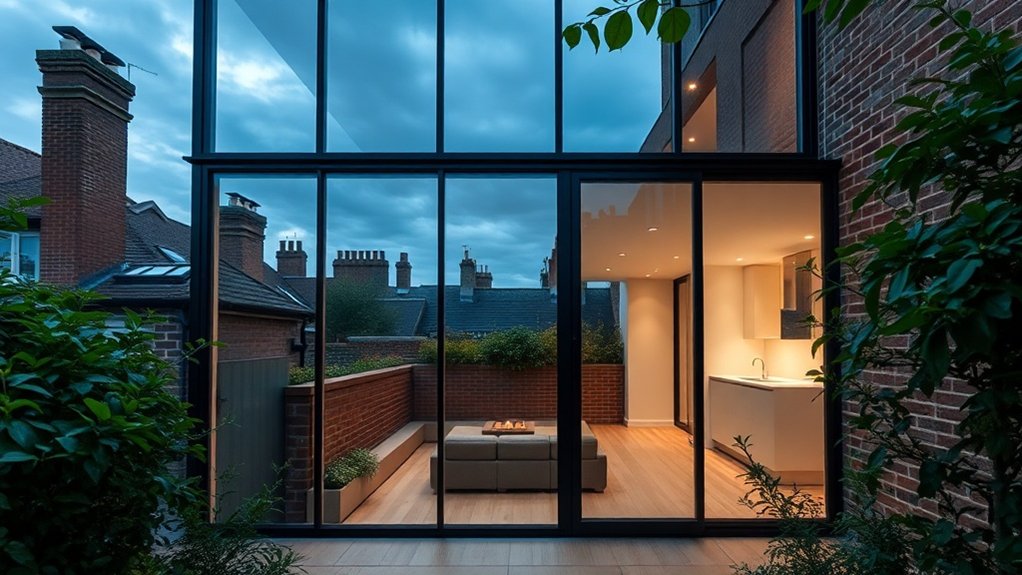 Glass Extension Walls Belgravia